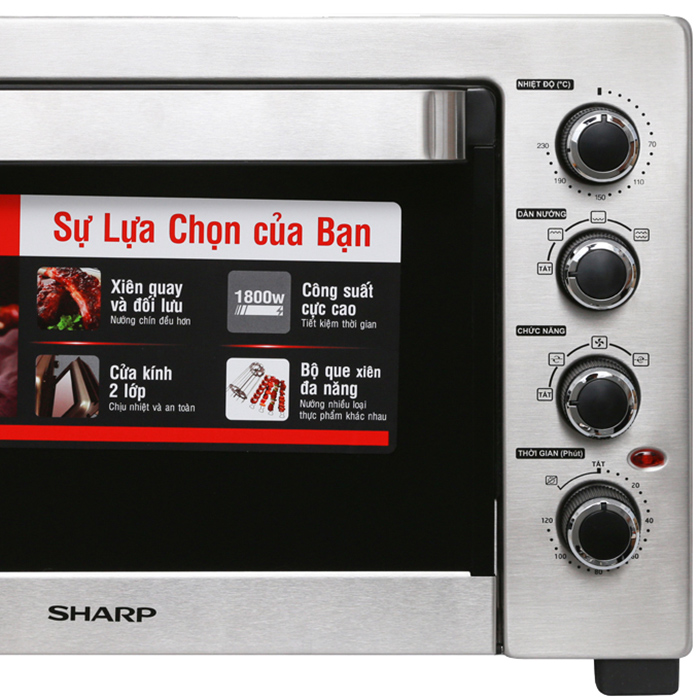 Lò Nướng Sharp EO-A384RCSV-ST (38L) - Hàng Chính Hãng