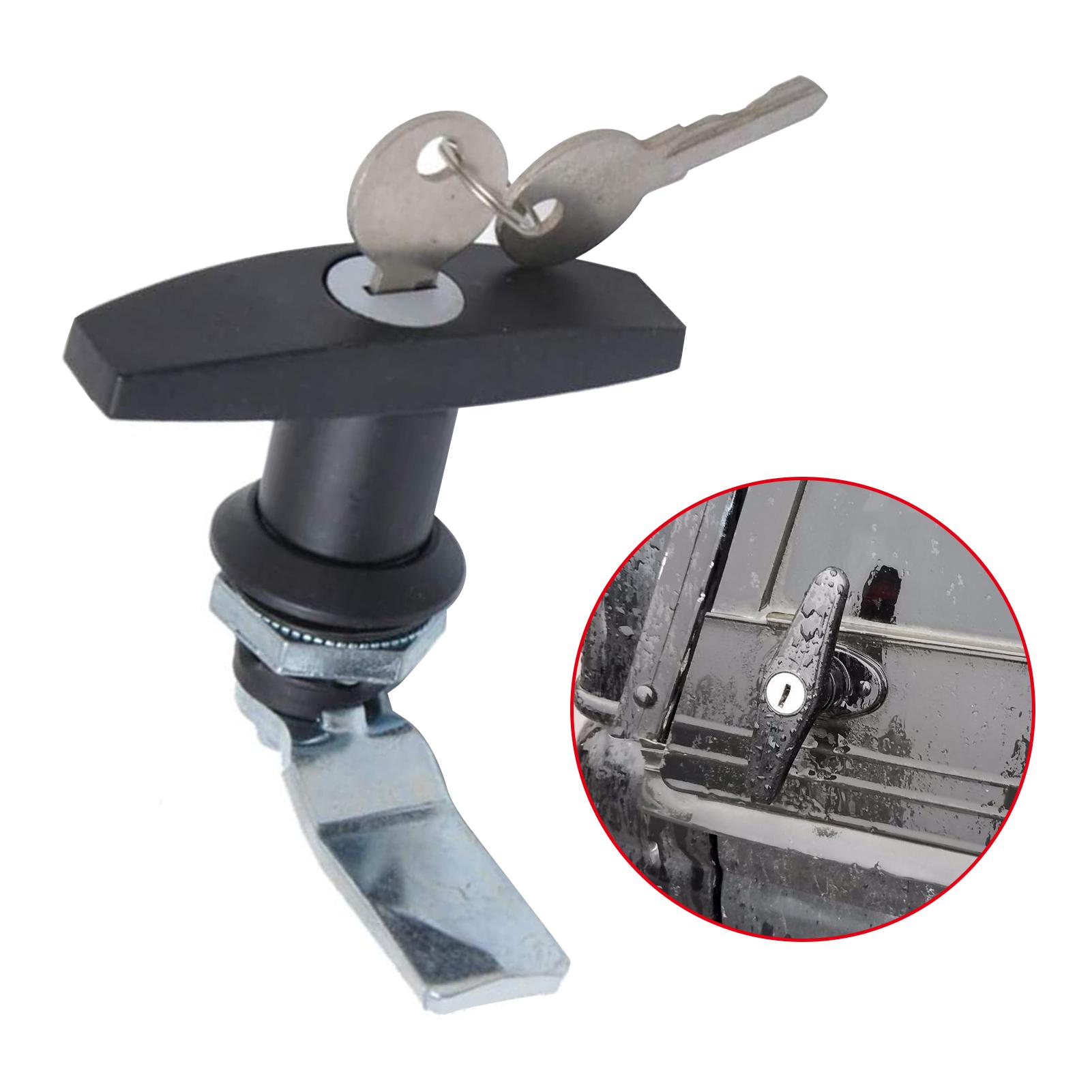 T-Handle Door Lock Latch Zinc Alloy Cabinet T-Handle Door Lock for Car Truck Trailer Camper Van