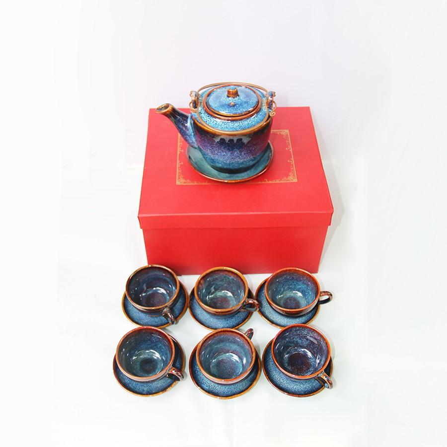 SIÊU HOT - TỔNG HỢP CÁC Bộ ấm pha trà men xanh hỏa biến CAO CẤP - sản phẩm dùng cho gia đình, quà tặng rất tuyệt vời