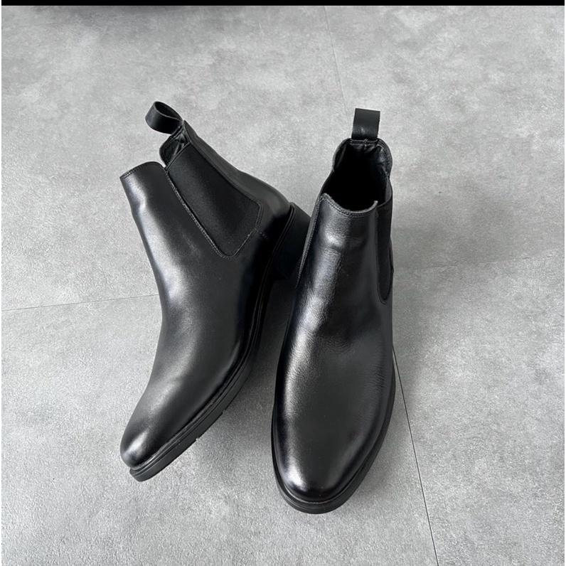 Chelsea boots Classic nam,giày nam da bò nguyên tấm YouTus