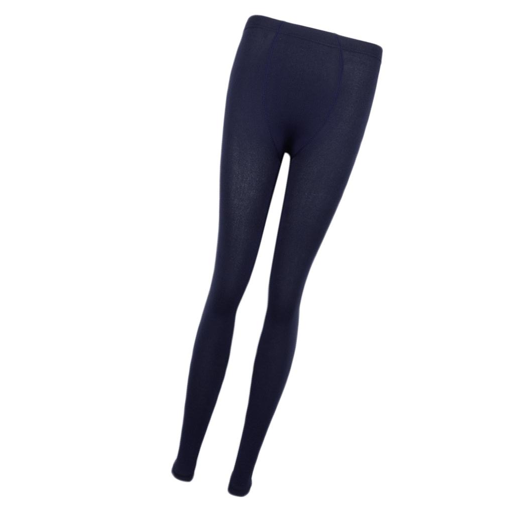 2pcs Women Winter Thermal Thick Fleece Lined Leggings Warm Elastic Trouser Pants