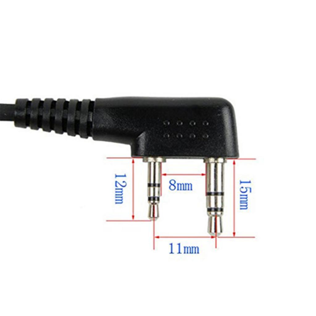2 Pin G Shape Ear Piece Headset With Micophone Fit For Walkie Talkie