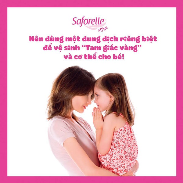 Dung dịch vệ sinh bé gái Saforelle Miss