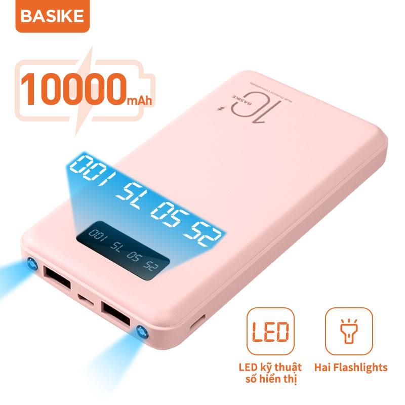 Sạc dự phòng BASIKE PT69P 10000mAh có thể mang lên máy bay màn hình kỹ thuật số LED-Hàng chính hãng