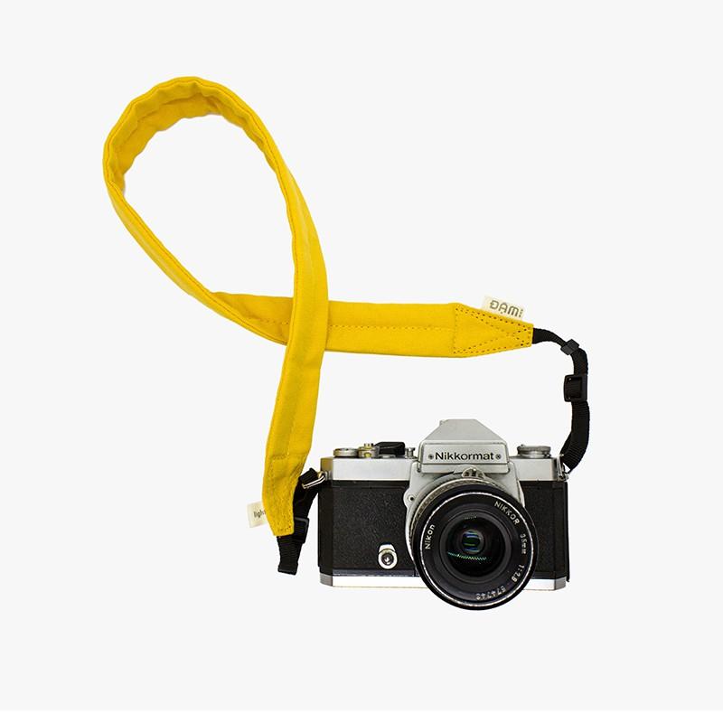 Dây đeo máy ảnh vải bố Canvas cho Nikon Canon Olympus Sony màu sắc trẻ trung năng động ĐẬM Quai Camera Light