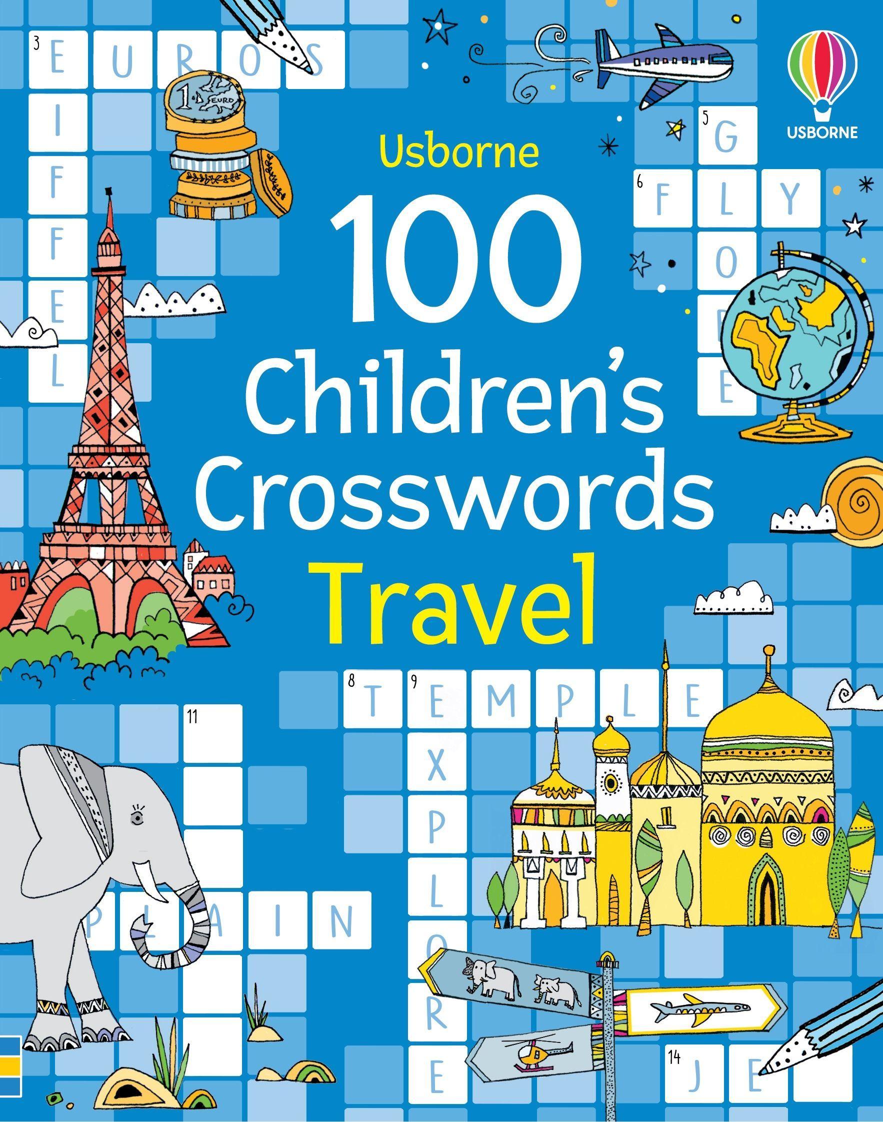 Sách ngoại văn: 100 Childrens Crosswords: Travel