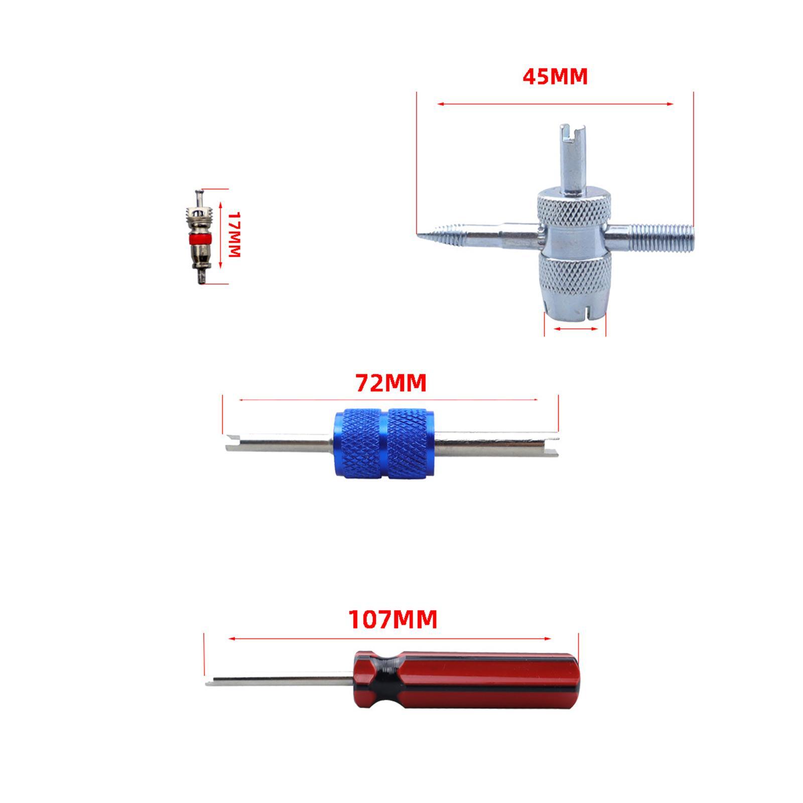 Core Remover Tool   Stem Tool ,Durable Tire  Repair Tool Professional, Dual Single Head Installer Tools for Bicycles