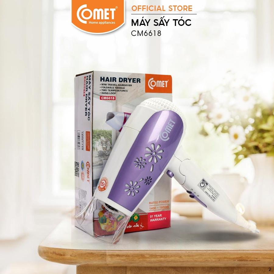 Máy sấy tóc 1600W COMET - CM6618 - Hàng Chính Hãng