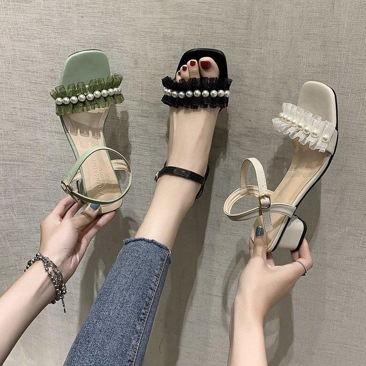 Giày Cao Gót Mũi Vuông Thời Trang Cho Nữ