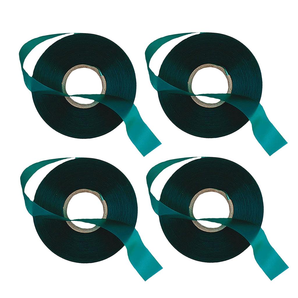 4x Garden 150ft Stretch Tie Tape Green Vinyl Stake Vines Plants Support