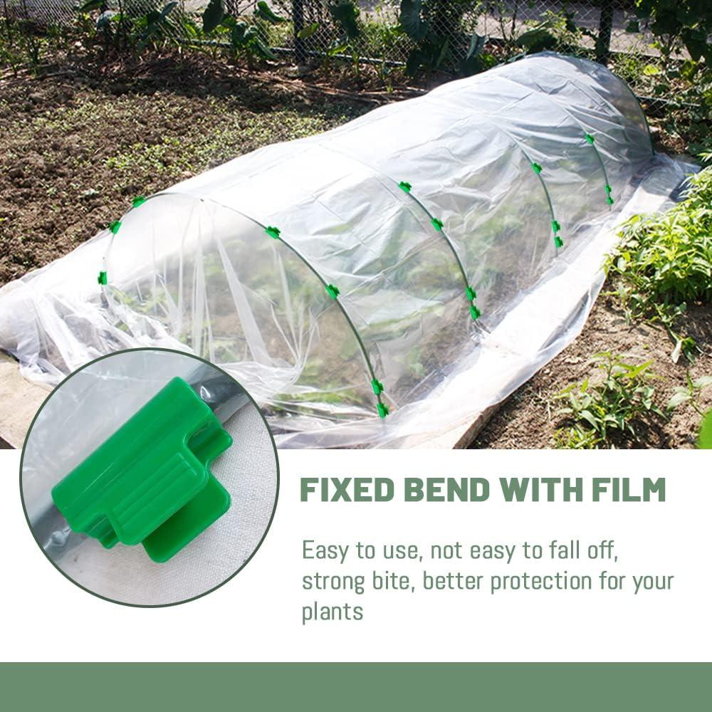 Bộ 45 kìm kính, clip nhà kính, clip bảo vệ hàng phim, clip thanh bóng râm cho vòng vườn, đường hầm văn hóa, khung hỗ trợ, 16 mm