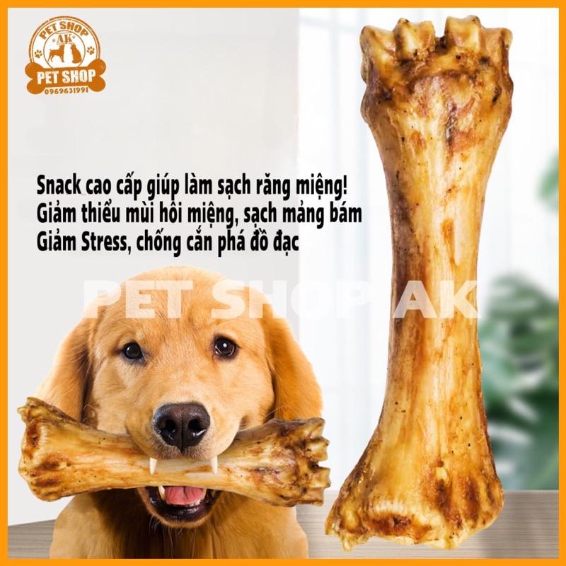 Xương Ống Gặm Sạch Răng Siêu To, Loại Bỏ Mảng Bám, Chống Cắn Phá, Bổ Sung Cãni cho thú cưng