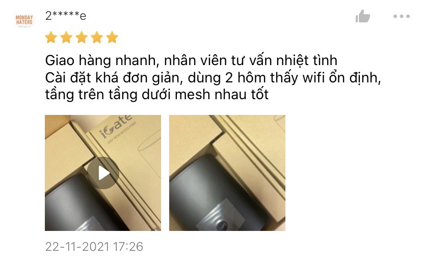 Hệ thống Wifi công nghệ Mesh 2 băng tần chuẩn AC 1200Mbps VNPT Technology iGate EW12SX hàng chính hãng