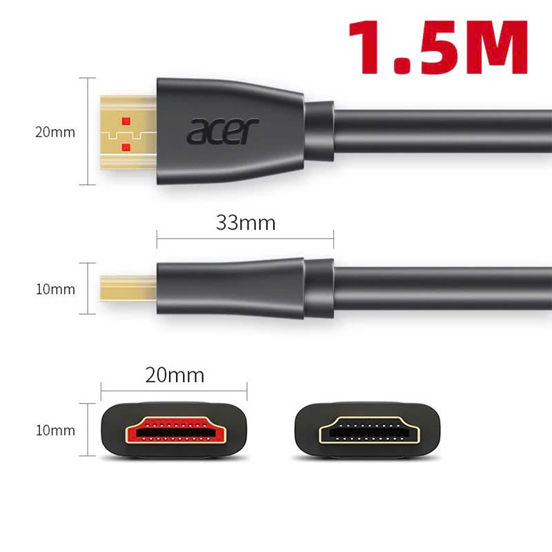 Dây Cáp Lõi HDMI 2.1 8K 48Gbps, 4K 165Hz Dài 1.5M Dùng Cho Tivi/ Máy Tính/ Playstation - Hàng Chính Hãng