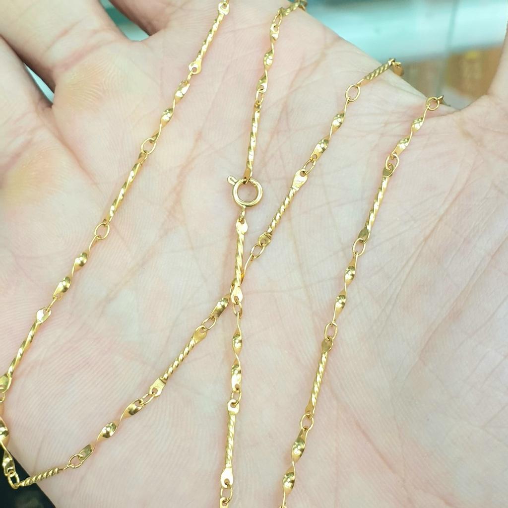 Dây Chuyền Trúc Xoắn Ốc- Vòng cổ dùng lâu dài không kiêng mồ hôi muối không đen