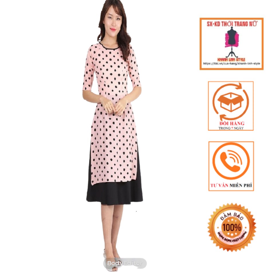 Áo Dài Cách Tân KHANH LINH STYLE MS2018-4AD - Hồng Phấn