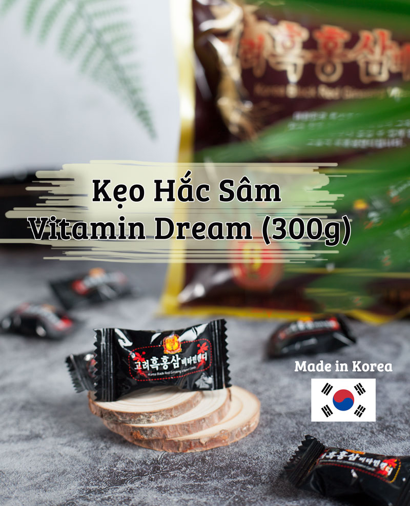 Kẹo Hắc Sâm Vitamin Dream Korea 300gr