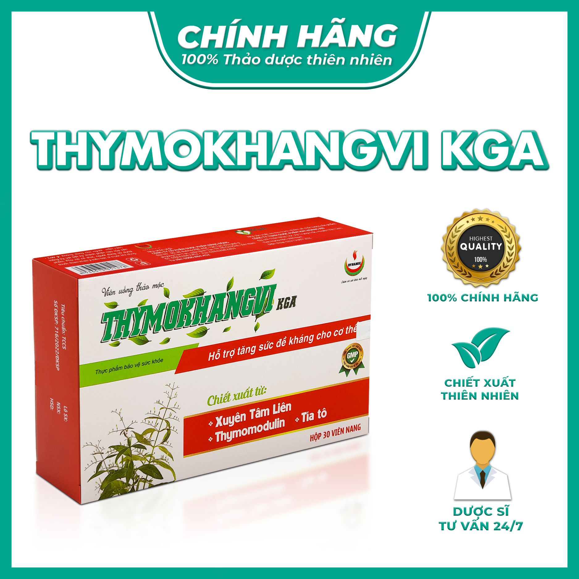 THYMOKHANGVI KGA - NĂNG ĐỘNG - Tăng sức đề kháng cho cơ thể