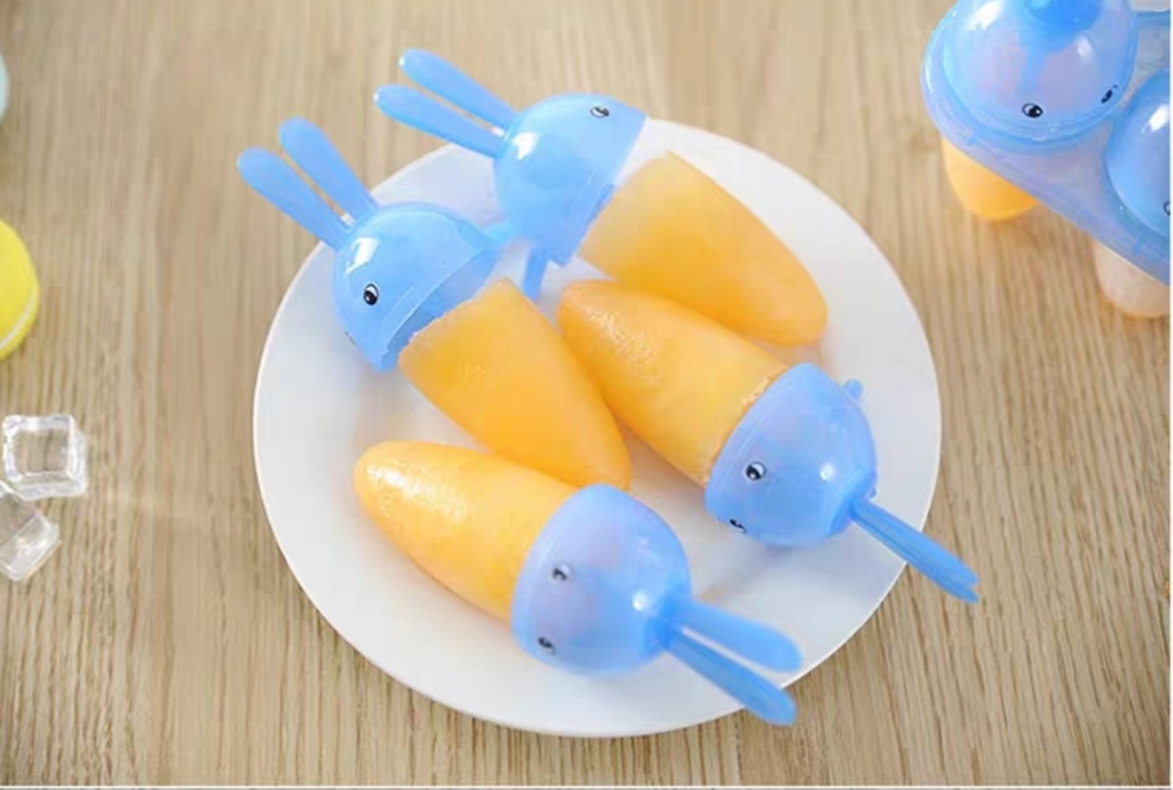Khuôn Làm Kem Hình Thỏ + tặng gói thìa 50 chiếc