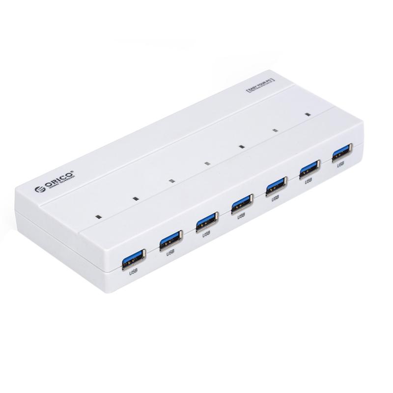 Phích cắm và chạy Hot-Swap Orico 7 cổng USB3.0 HUB SuperSpeed ​​5Gbps cho PC Macbook