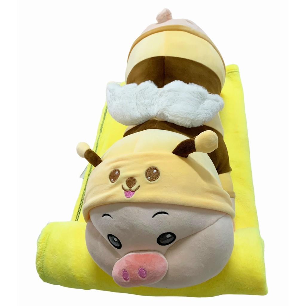 Gấu Bông Heo Ong ,Heo Bông Cosplay Ong Vàng