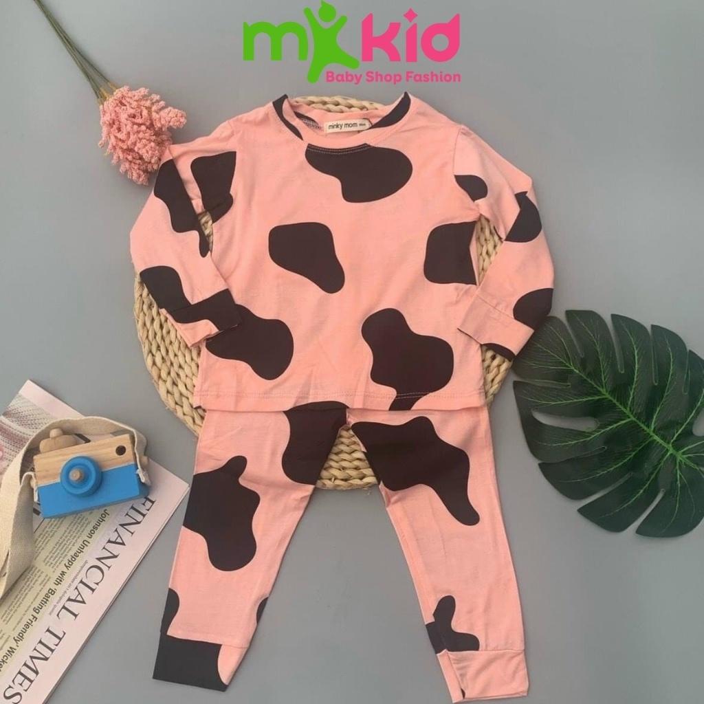 Bộ Cotton Dài Tay Cho Bé Bộ Thu Đông Dài Tay Minky Mom Cho Bé Trai Bé Gái Với Các Hình Thú Siêu Kute .