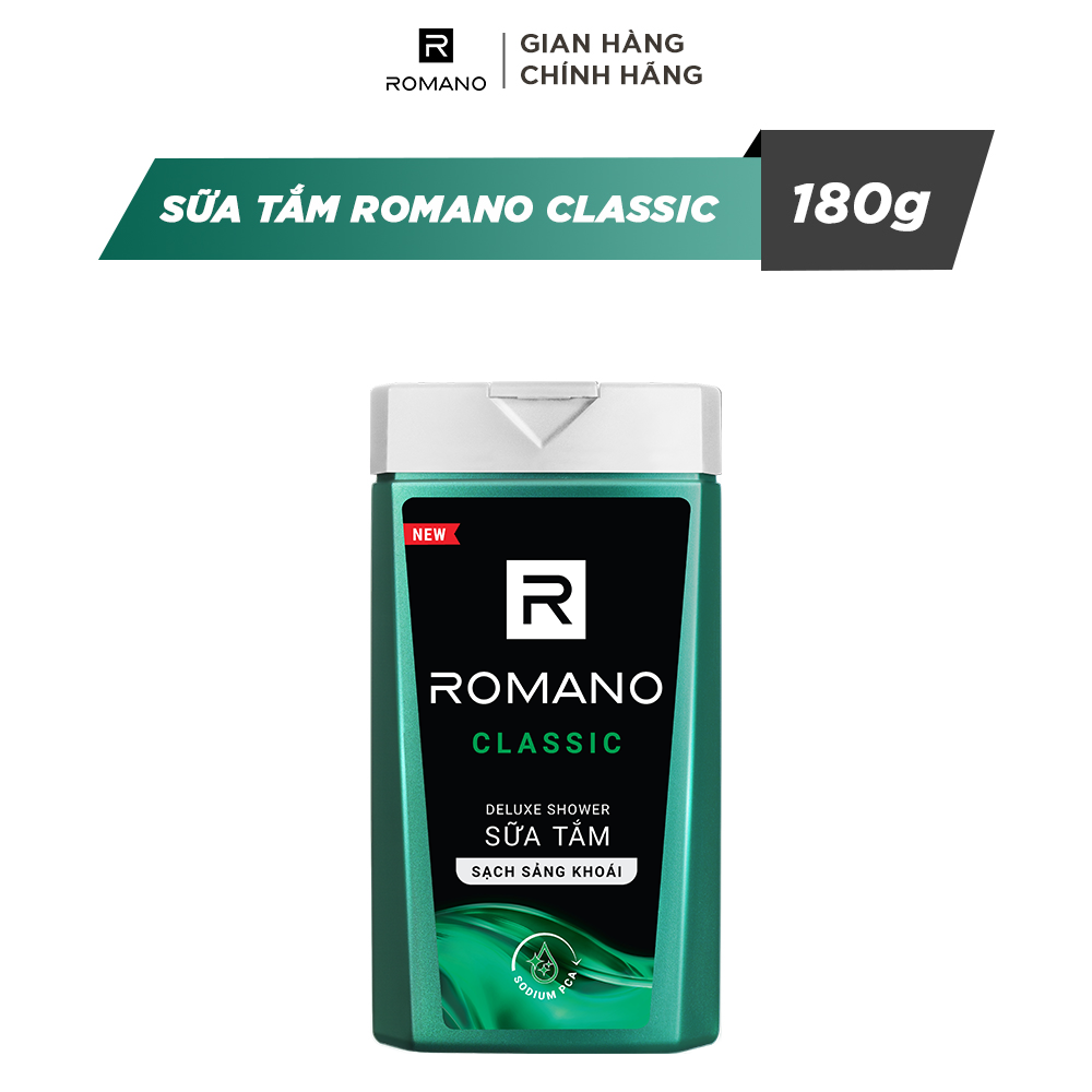 Sữa Tắm Sạch Khuẩn Romano Classic 180g