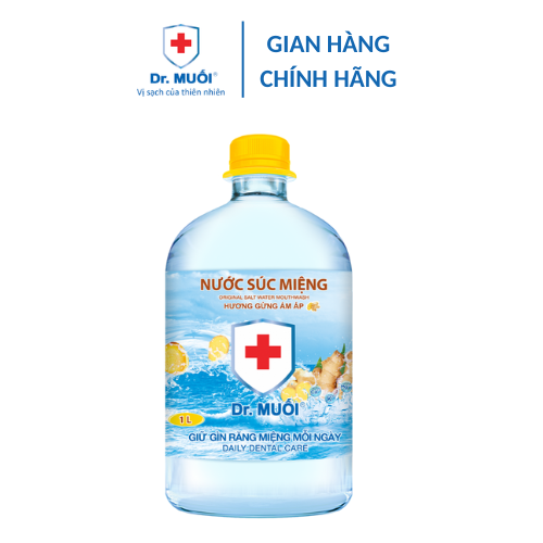 Nước Súc Miệng Dr. Muối Hương Gừng 1 Lít