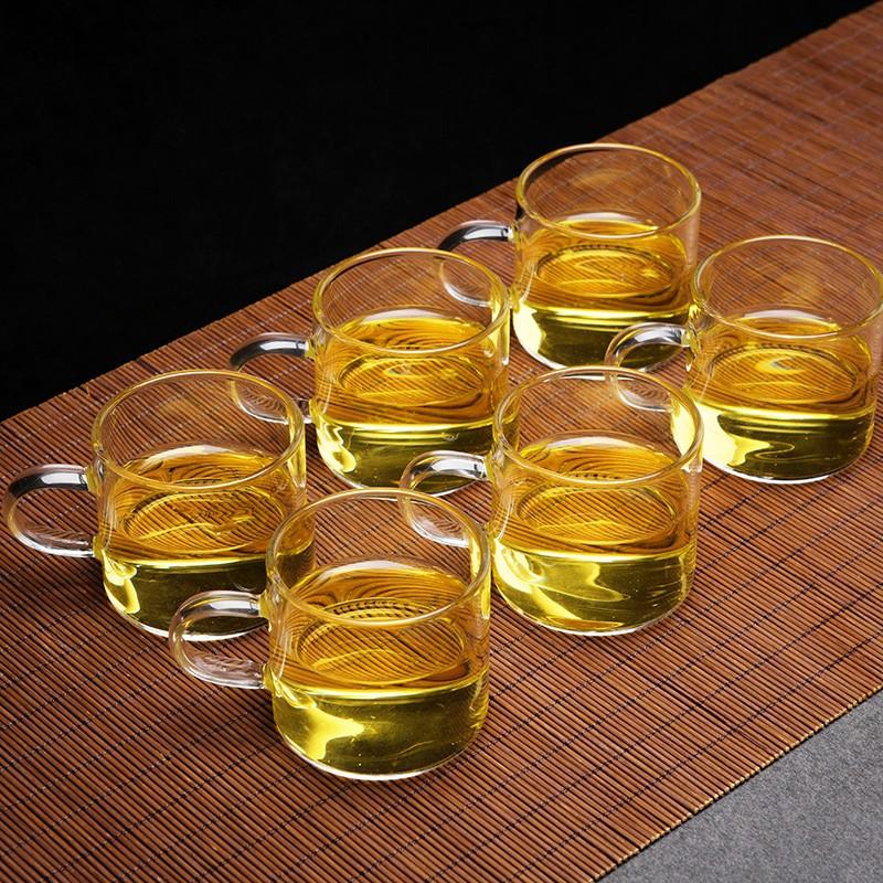 Cốc trà có quai 100ml - Cốc trà thủy tinh chịu nhiệt cao cấp Borosilicate, hàng xuất Âu