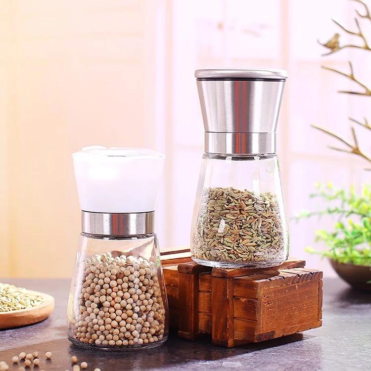 Bộ 2 Hũ Xay Hạt Tiêu Mini Cầm Tay Tiện Lợi - GDHN Loại Tốt