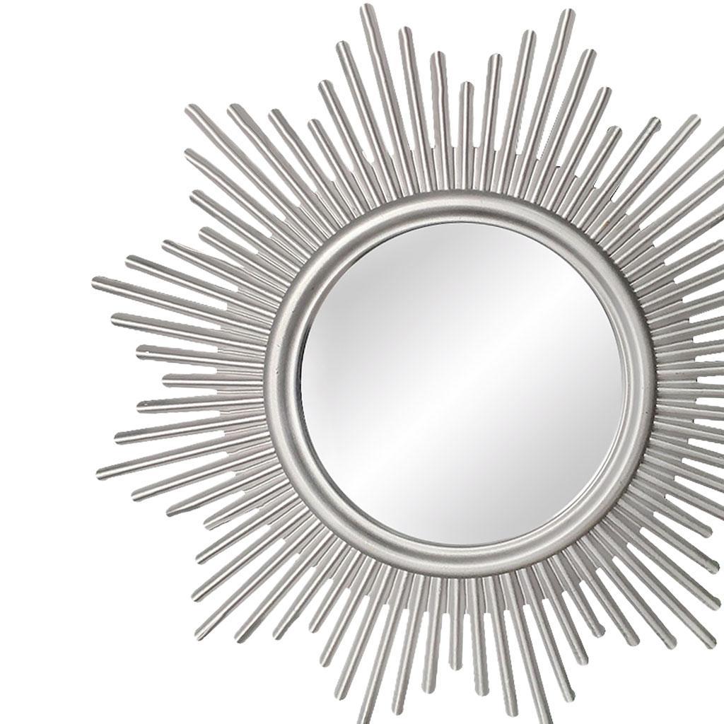 Pack Of 6 Modern Wall Mirror Silver Frame Round Mirrors Vanity Hall Decor