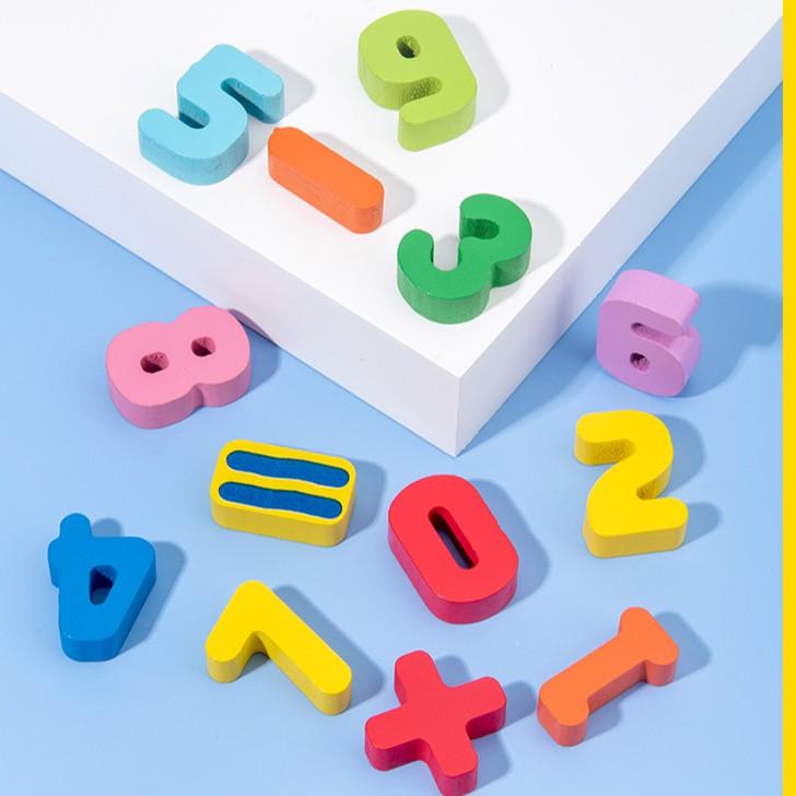 Bộ câu cá gỗ 5 hàng nhiều chủ đề cho bé yêu