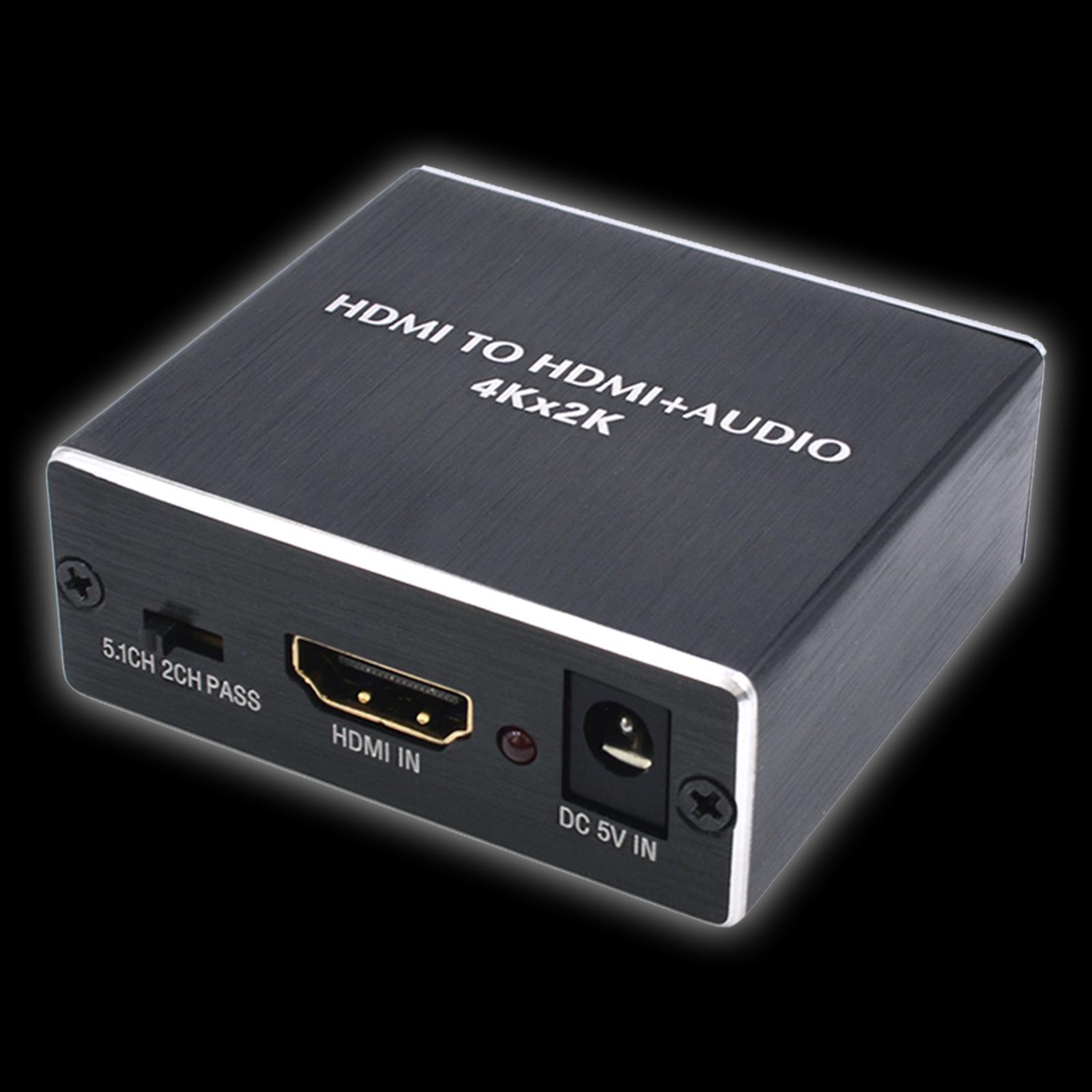 4K 60HZ  Audio Extractor Converter SPDIF w/ 3.5mm Stereo Audio Adapter