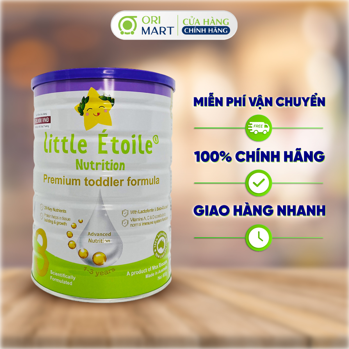 Sữa Bột Công Thức Ngôi Sao Nhỏ Little Étoile Số 3 Từ 1-3 tuổi Hộp 800G Chính Hãng