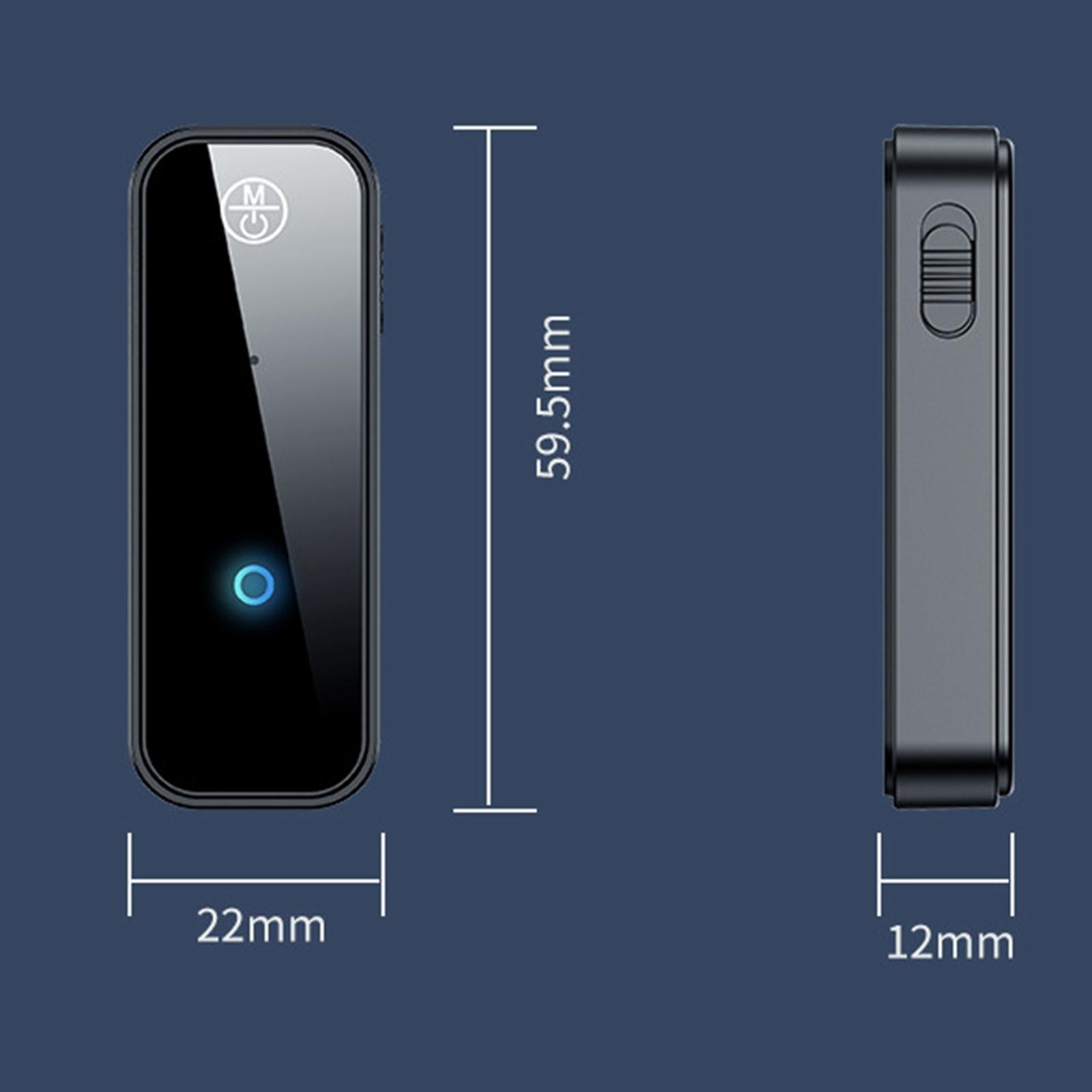 Bluetooth 5.0 Transmitter Receiver, 3.5mm AUX Bluetooth Audio Adapter for Home Stereo,Wireless Bluetooth Adapter for TV, PC, Smartphone, Car