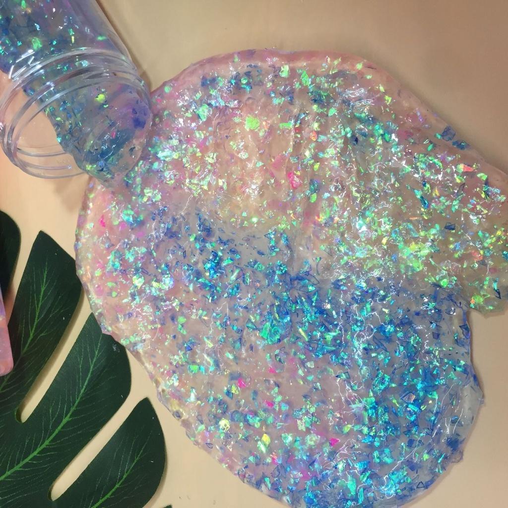 Slime KIM TUYẾN nhũ 3 màu phối cực đẹp Đồ chơi hũ slam chất nhờn ma quái squishy dẻo bóng mềm mịn