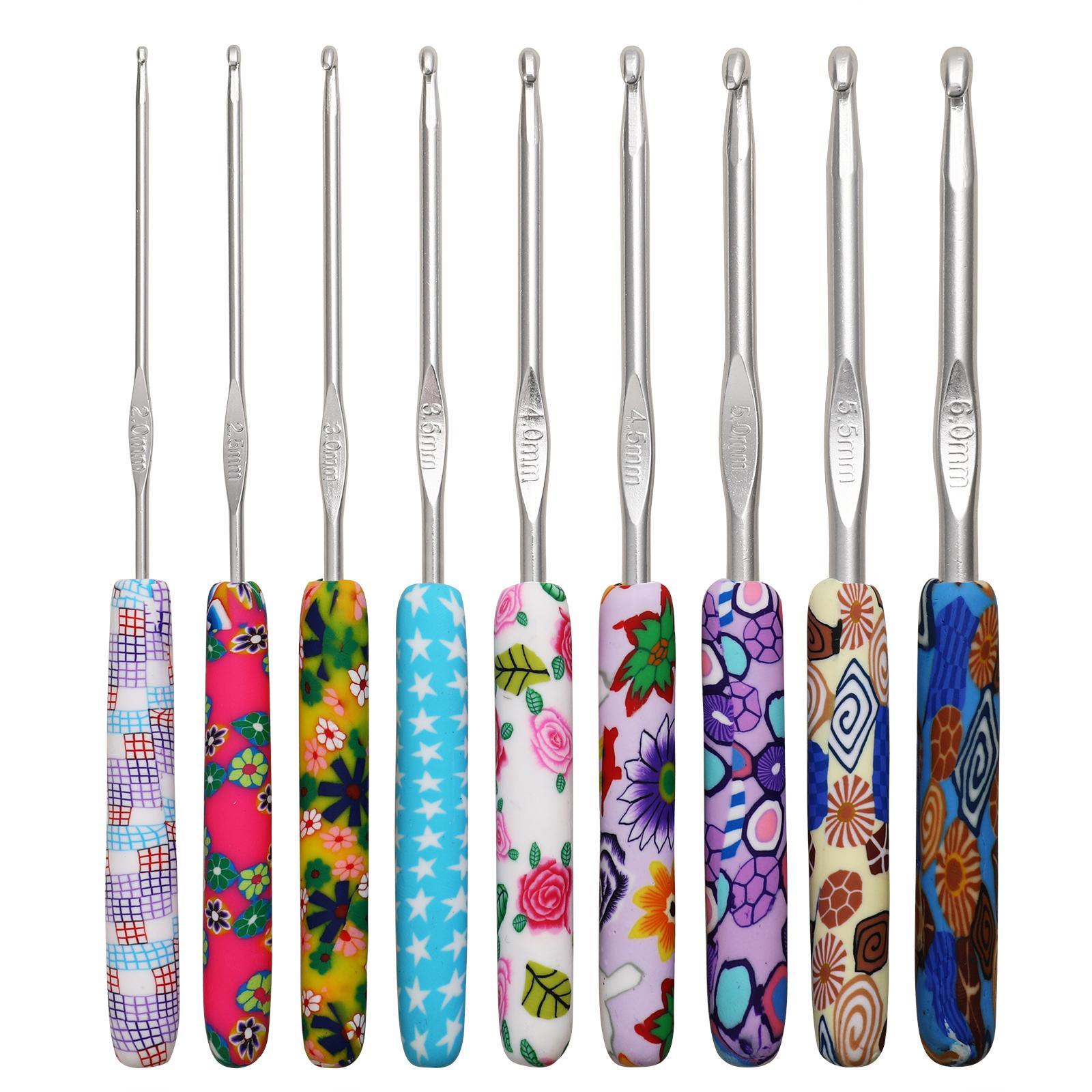 31Pcs Crochet Hook Kit Yarn Knitting Hooks + Case 9-Sizes for Beginners