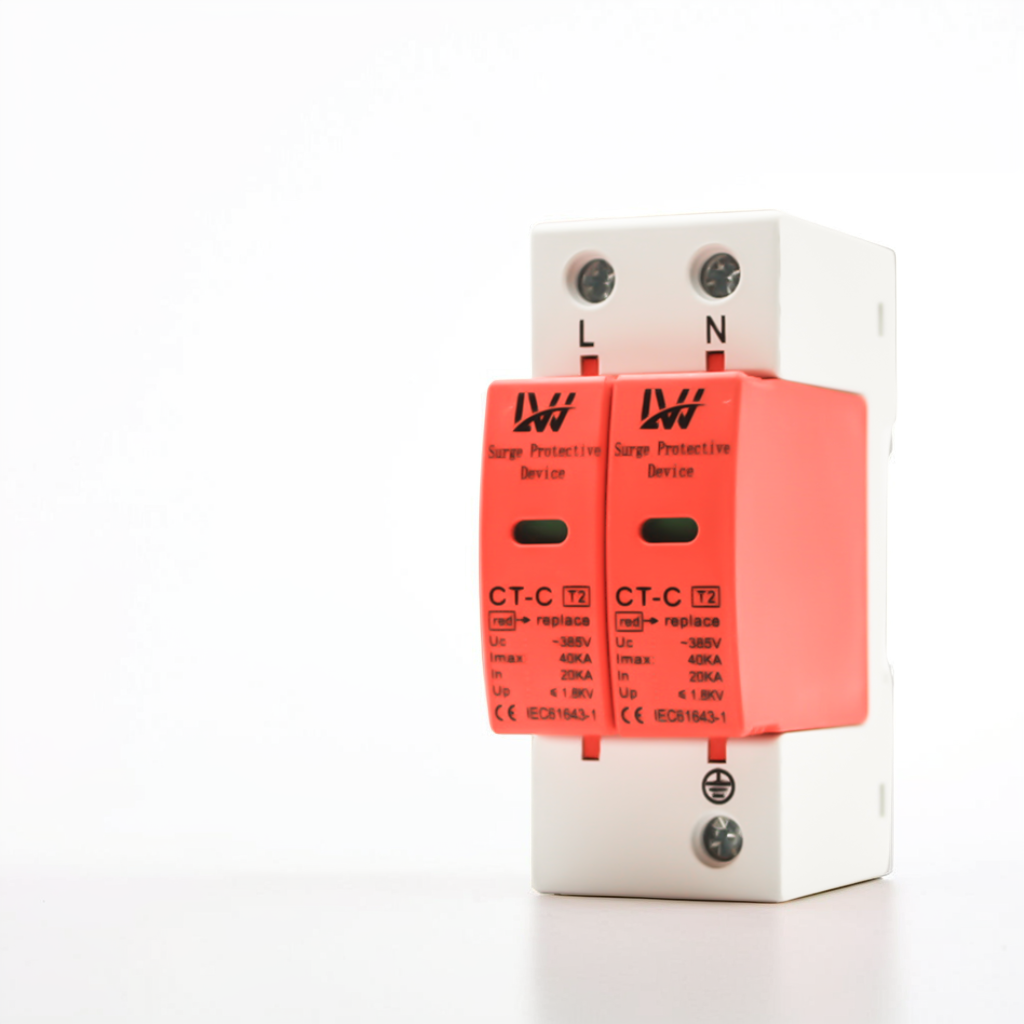 Chống sét lan truyền AC White LWSPD-40 1 pha 2P 220V và 3 pha 4P 380V