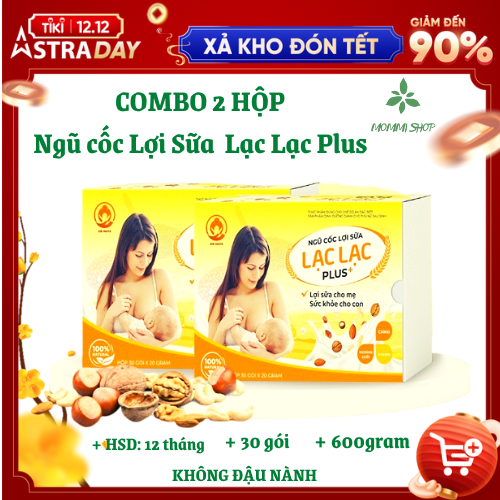 Combo 2 hộp ngũ cốc lợi sữa Lạc Lạc 30 gói