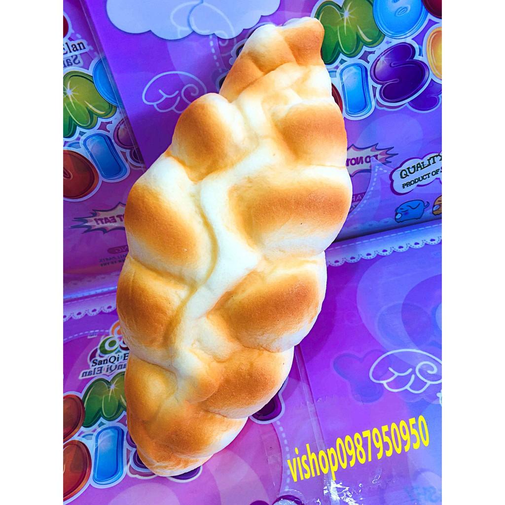 Đồ chơi squishy bánh mỳ xoắn 20cm
