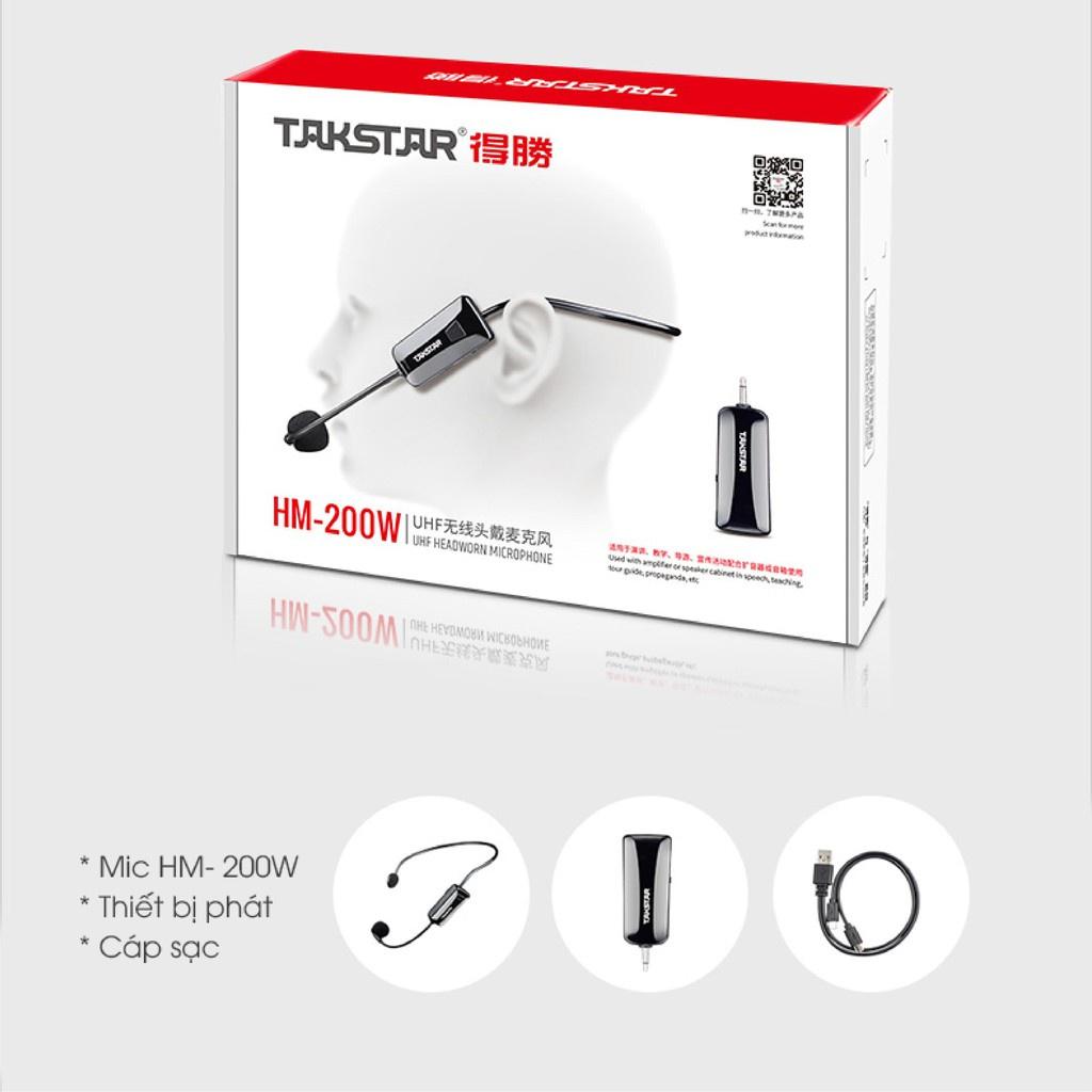 Mic Không Dây Cài Đầu Takstar HM200W Chuyên Sử Dụng Hội Họp , Sự Kiện , Giảng Dạy , Tuyên Truyền , Quảng Cáo