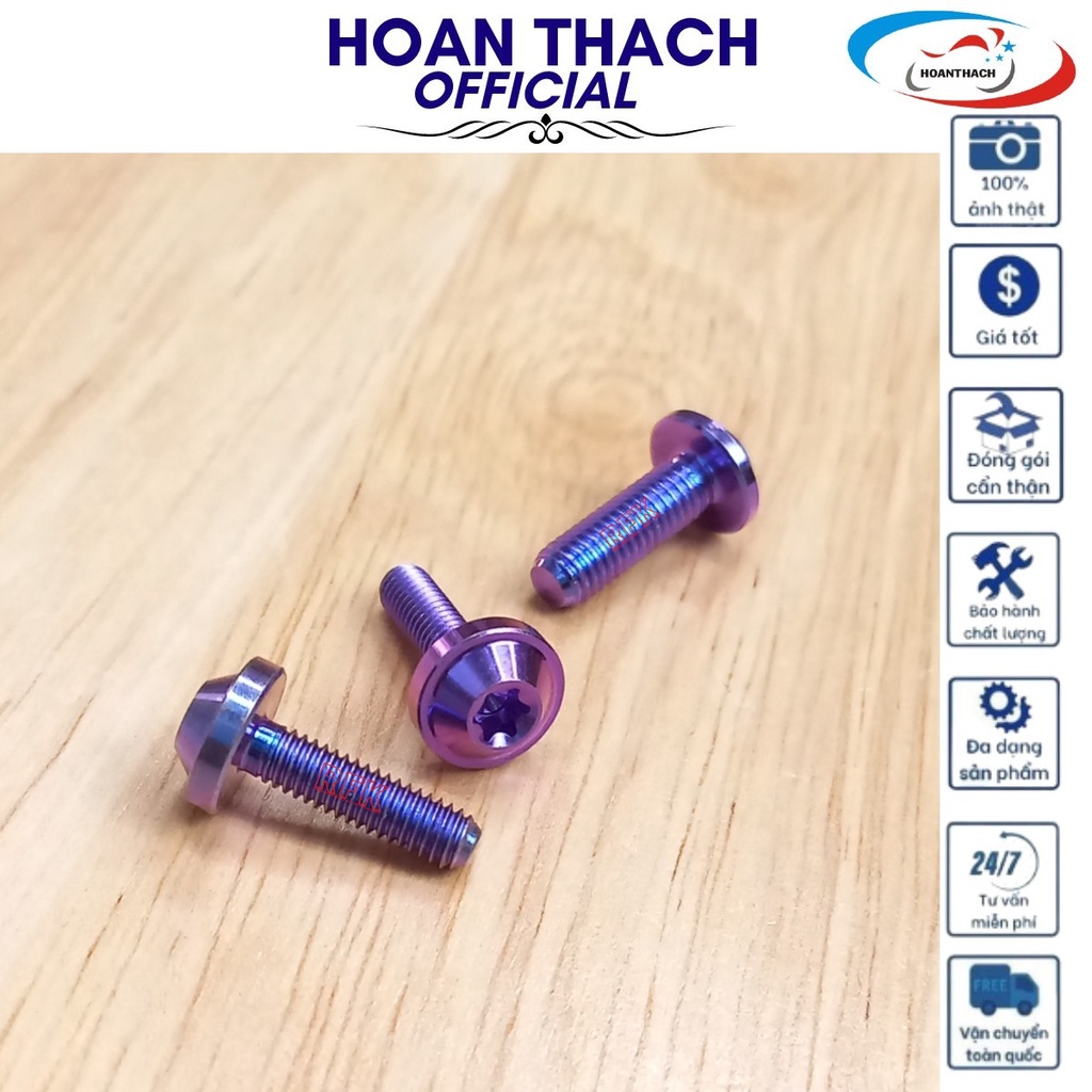 Ốc Gr5 Titan Dù 4L15 Tím Dùng cho nhiều dòng xe SP012409 (giá 1 con)