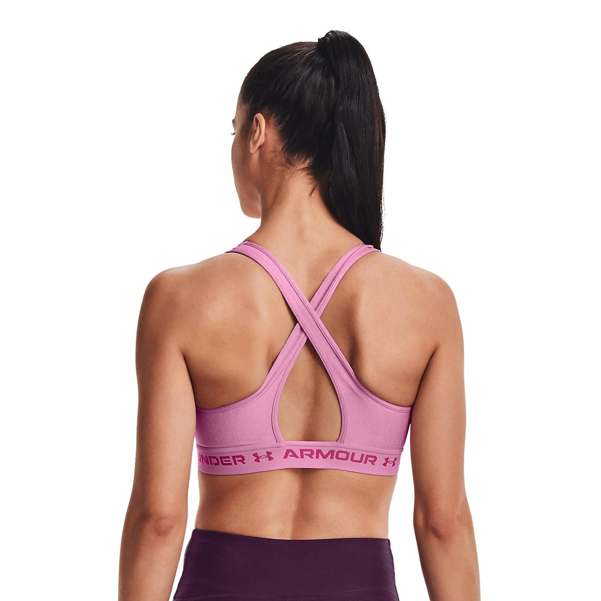 Áo bra thể thao nữ Under Armour  Mid Crossback Heather - 1361036-680