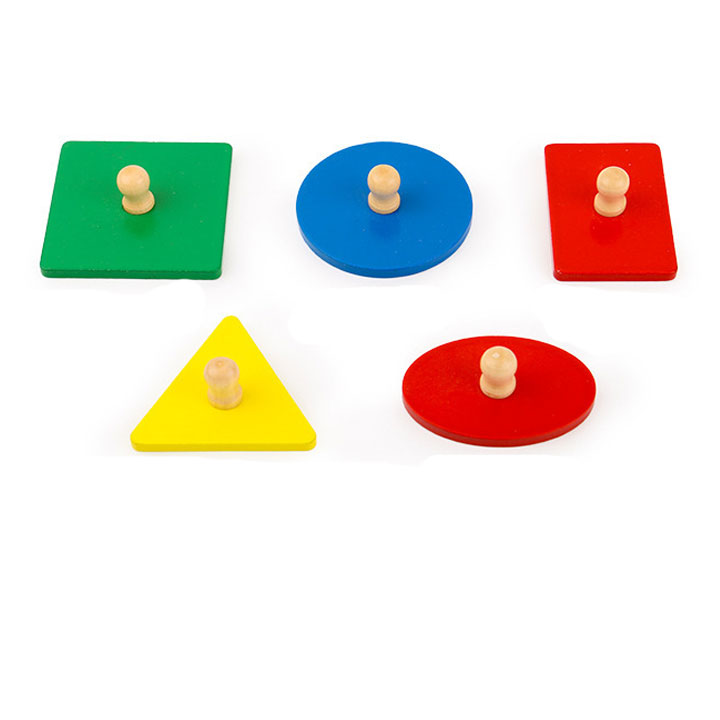 Combo 3 bảng núm hình học giáo cụ Montessori