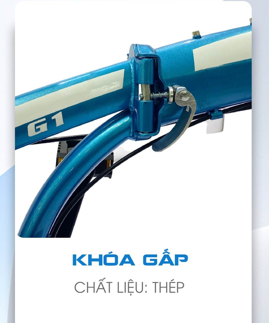 Xe đạp thể thao TEKKO G1 20 inch - xe đạp gấp đôi - gấp khung tiện lợi