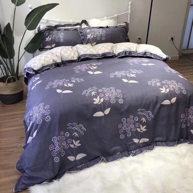 Bộ ga gối Cotton đũi