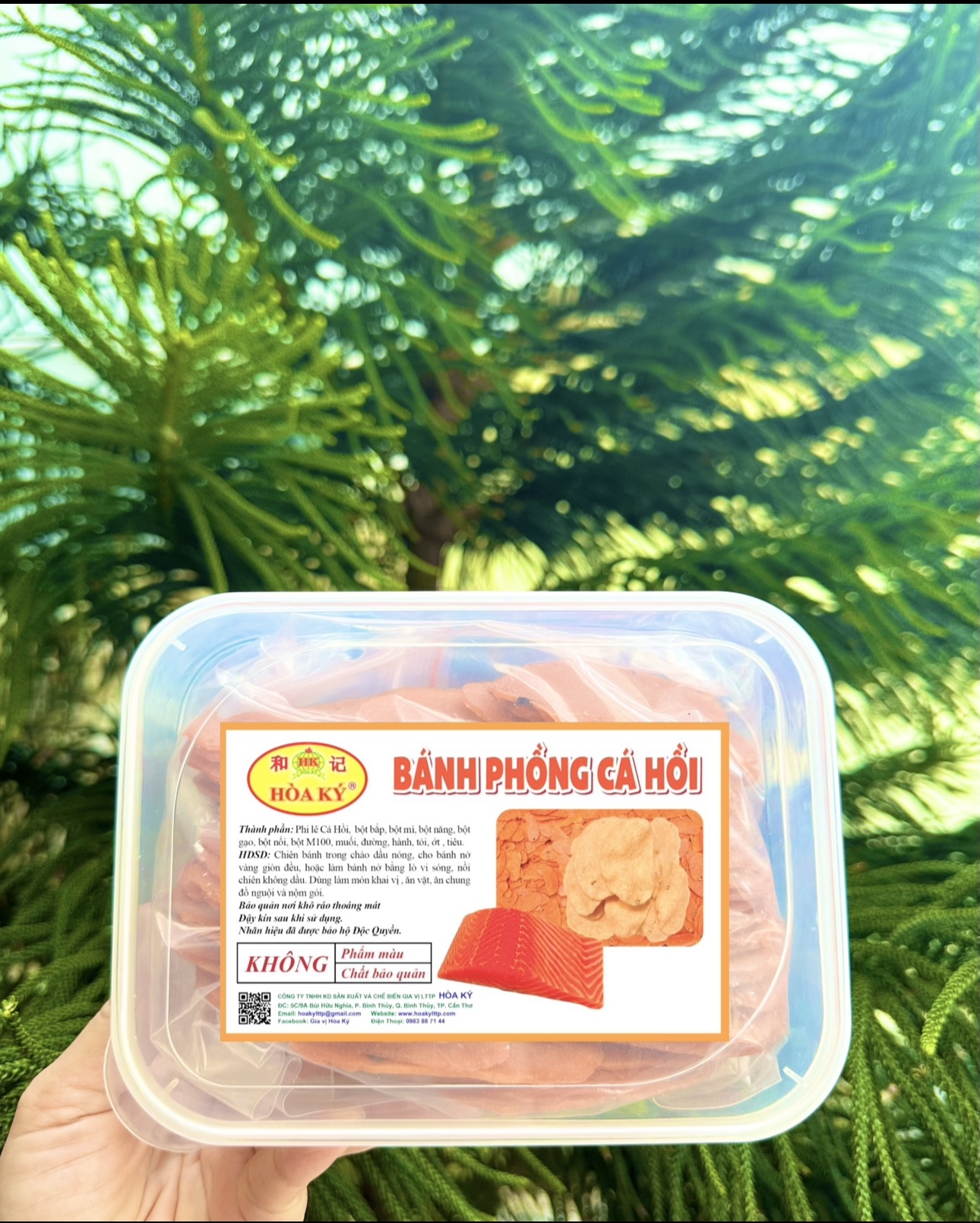 Bánh phồng cá hồi 200gr