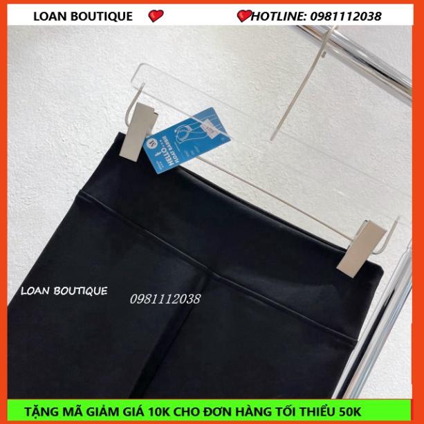 Quần legging nữ hello full hộp siêu co dãn, quần legging nữ dáng thon dài cạp bản to