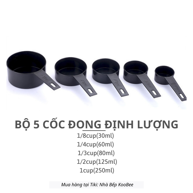 Set 11 bộ thìa đong, cốc đong nấu ăn, làm bánh, pha chế đong bột, sữa, gia vị, chế biến đồ ăn dặm