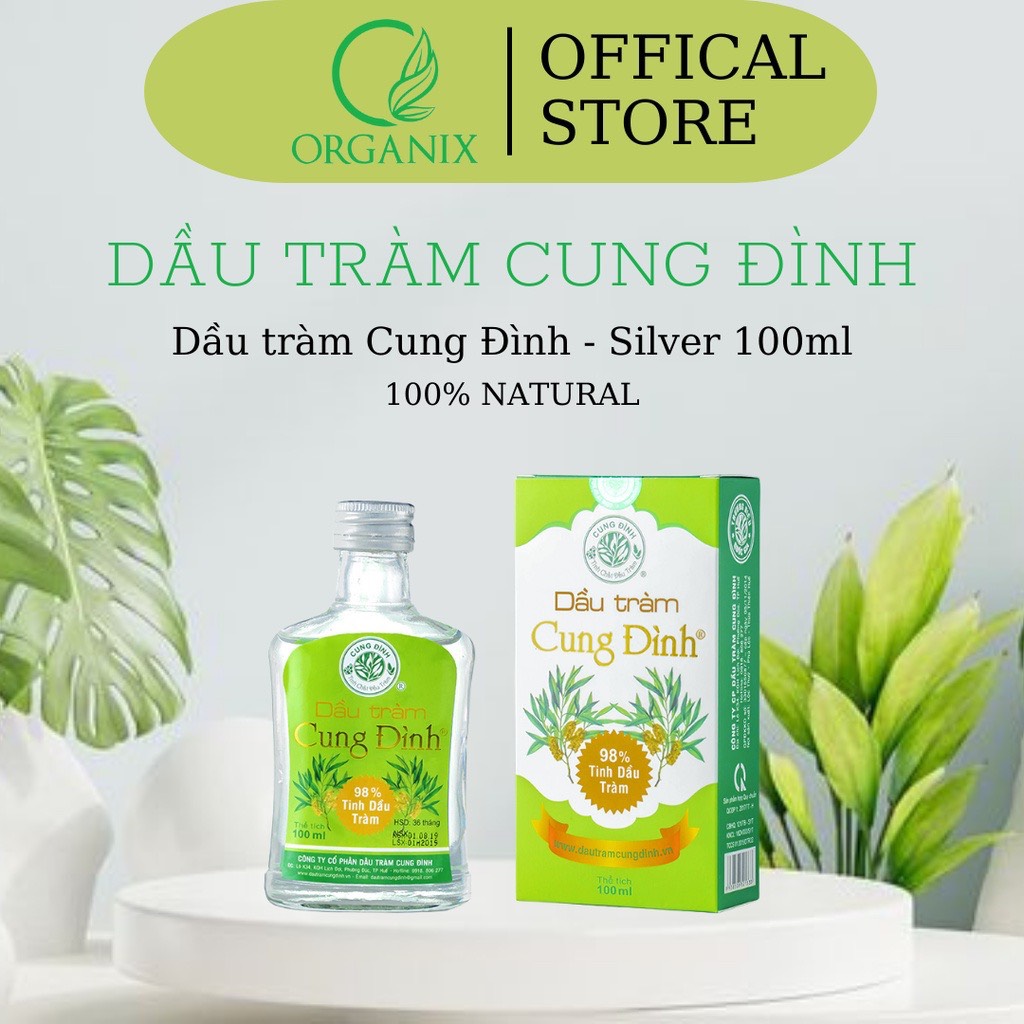 Dầu tràm Cung Đình Silver 100ml | Dầu tràm gió Lộc Thủy Huế